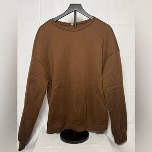 Just A Plain Men’s Brown Crewneck Sweatshirt